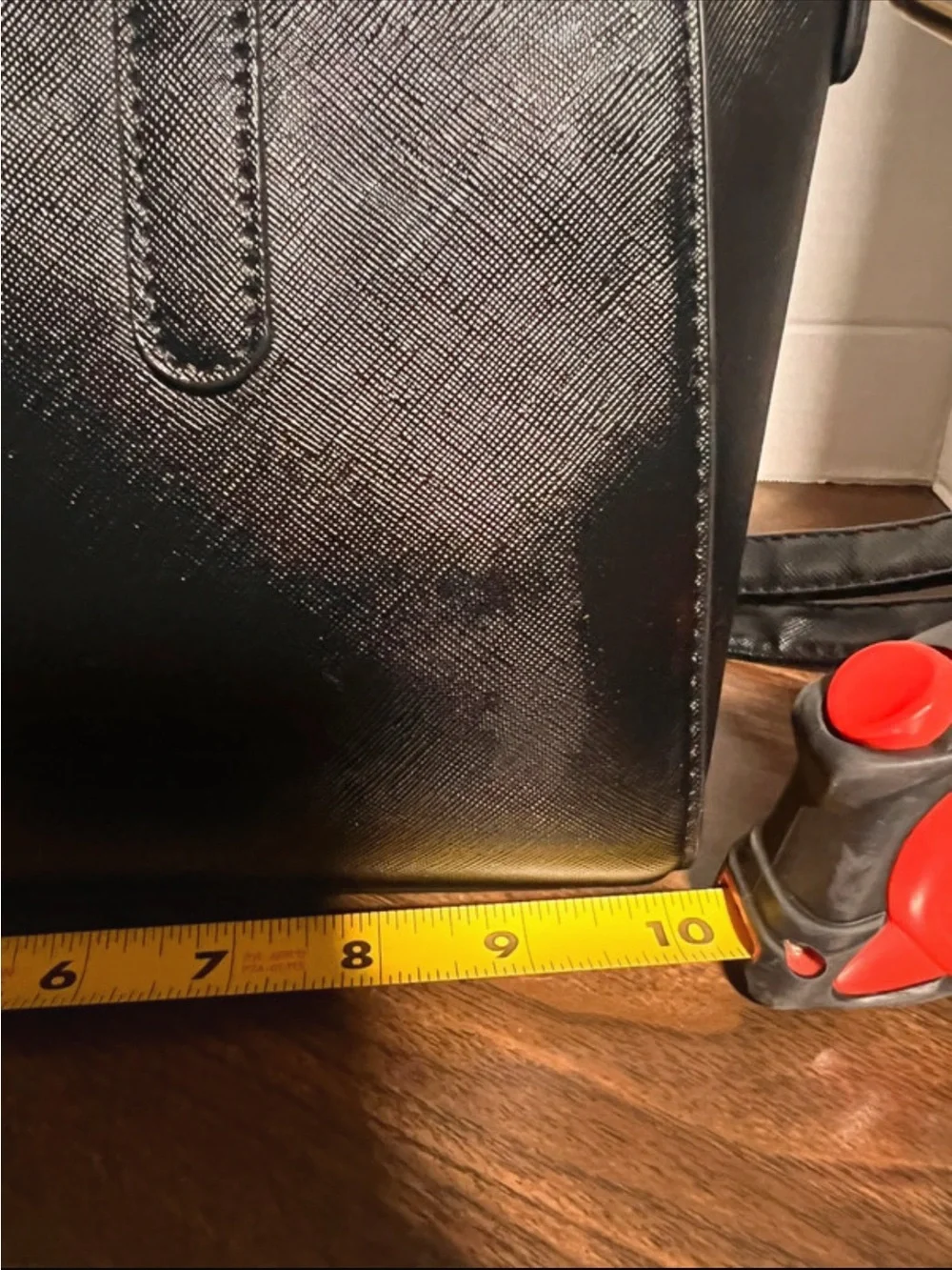 Montana West Black Leather Satchel with Detachable Strap